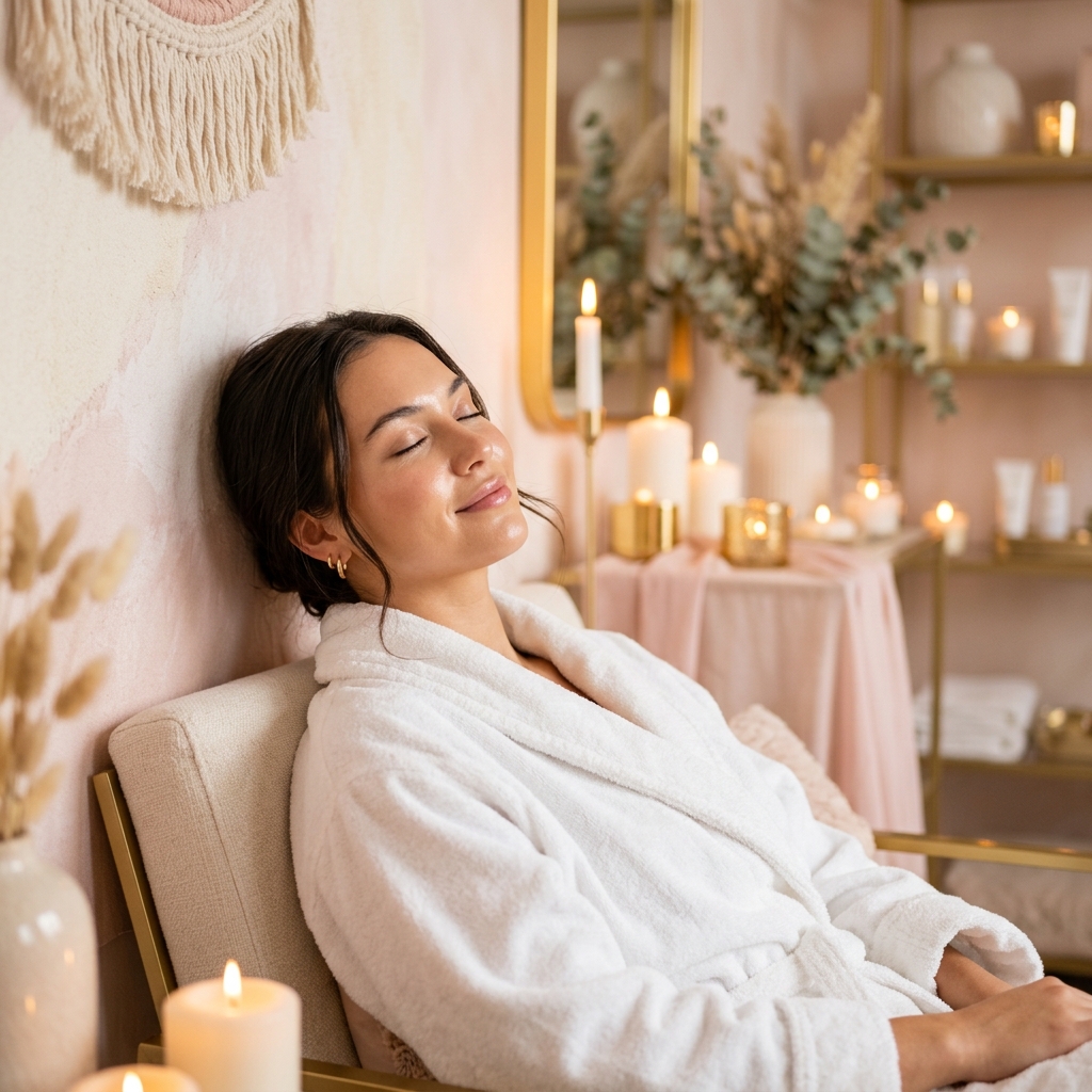 Mujer con piel radiante tras tratamiento facial